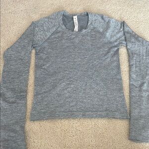 Gray Long Sleeve Lululemon Swiftly Tech